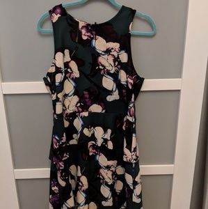 floral peplum dress